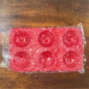 Red Baking Mold 6 Cavities